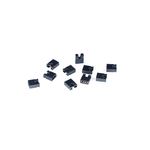 Shunts / Jumpers Open Top, Pack of 10 - 0.100” (2.54 mm) - Black
