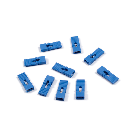 Shunts / Jumpers Pull-Tab, Pack of 10 - 0.100” (2.54 mm) - Blue