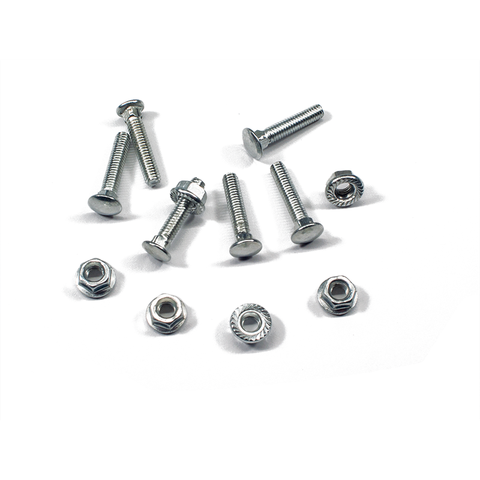 M4 Carriage Bolts with Flange Lock Nuts Arcade Control Panel