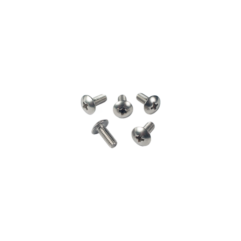 M4 Stainless steel metric thread machine screws with extra wide head.
